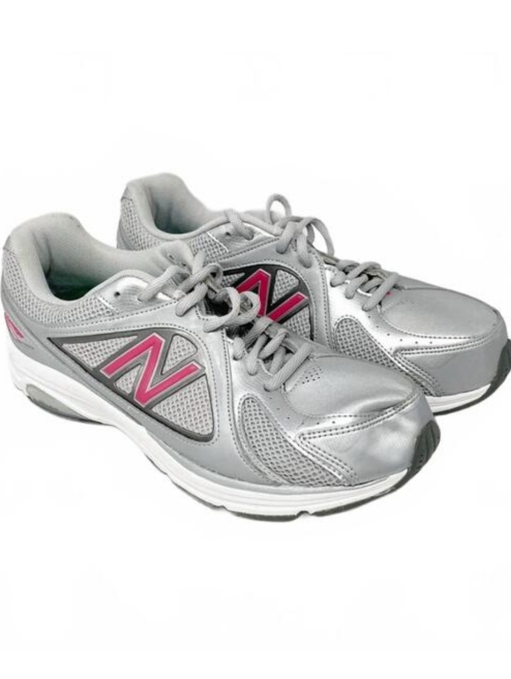 New Balance Women's Silver And Pink Walking Shoe